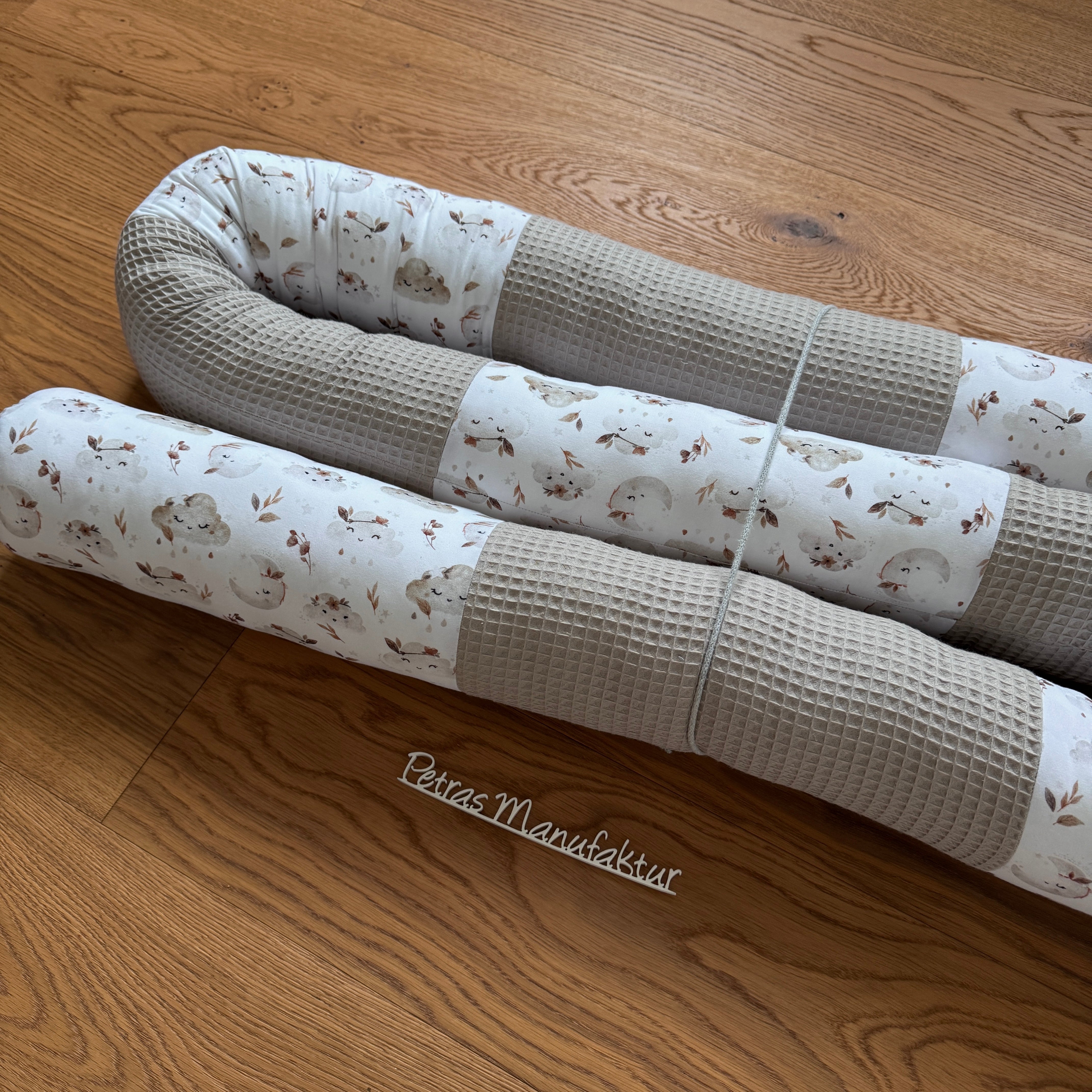 Bettschlange "Wolken beige"
